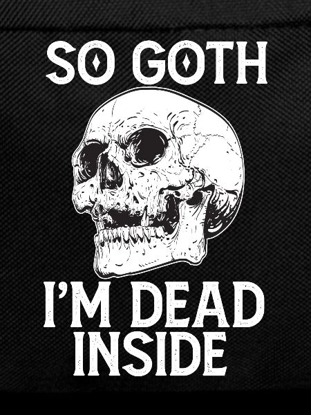 Funny Gothic skull