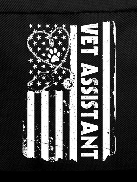 USA Flag Veterinary Assistant Shirt