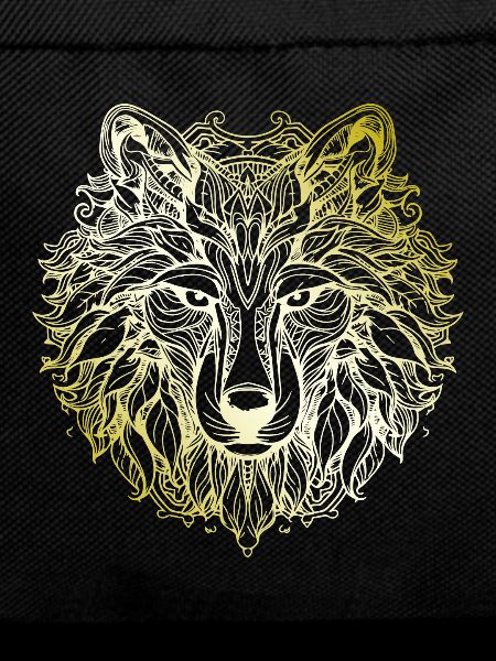 Wolf Mandala gold