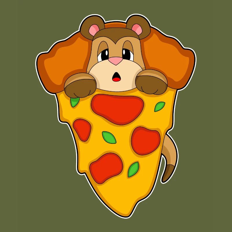 Erdmännchen Pizza