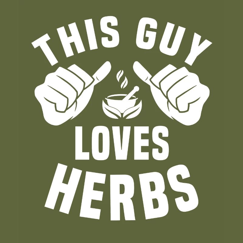 This guy loves herbs