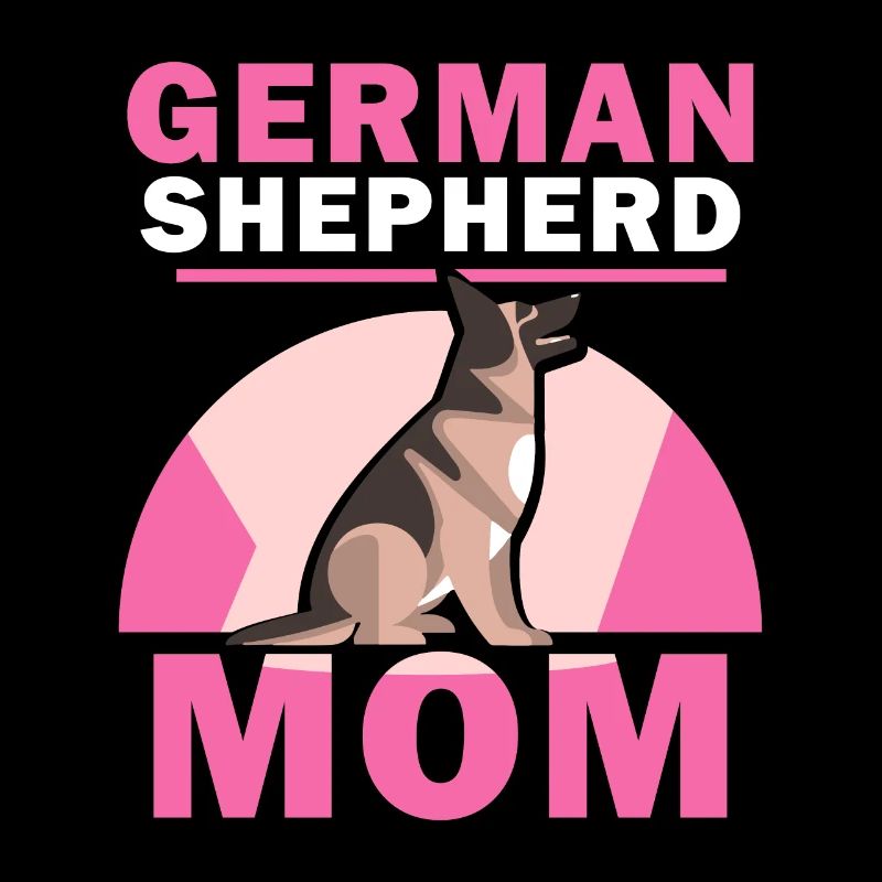 German Shepherd Mom Lover Pet Cute