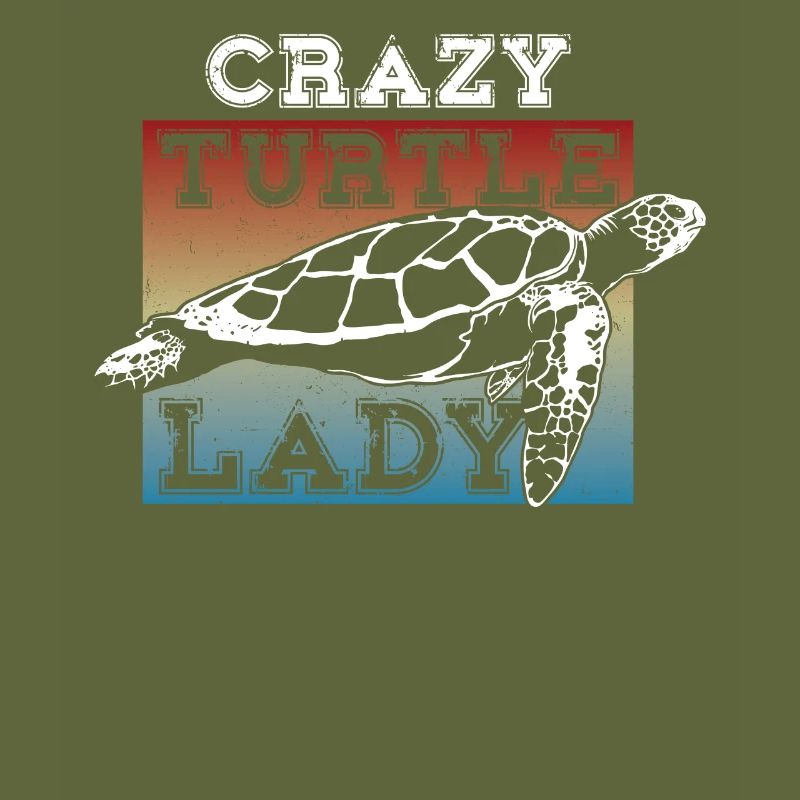 Sea Turtle Tortoise Crazy Turtle