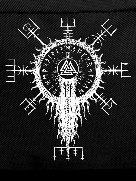 Vegvisir Viking Runes Compass Wotan's Knot