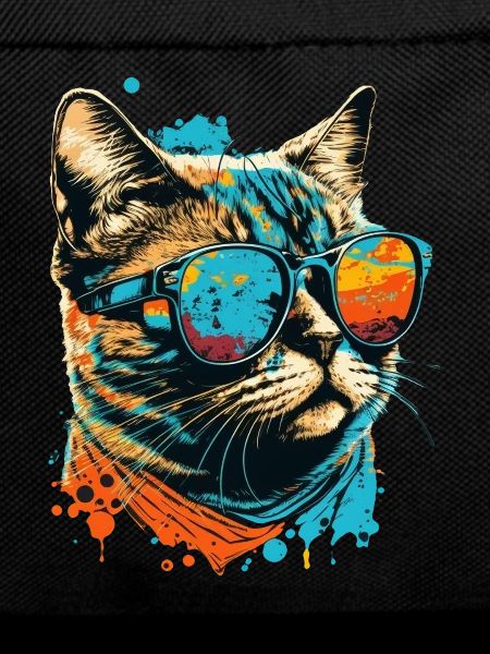 Katze mit Sonnenbrille