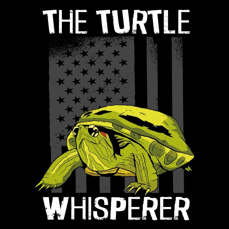 Sea Turtle Tortoise American Flag