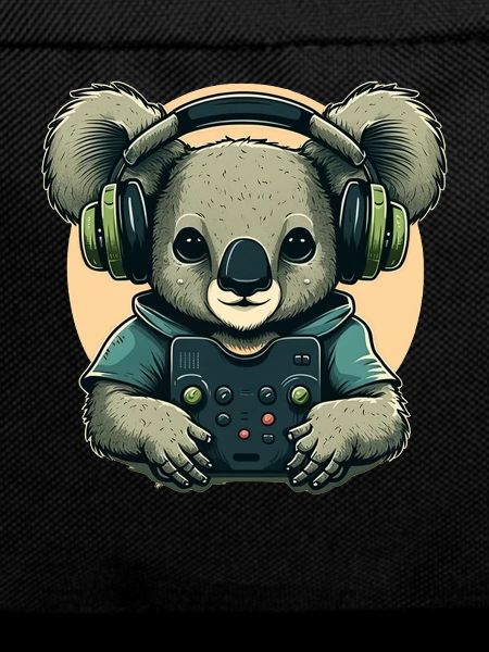 Koala bear with Walkman