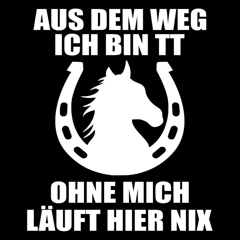 Tuniertrottel ich mach hier alles Pferd Rappe