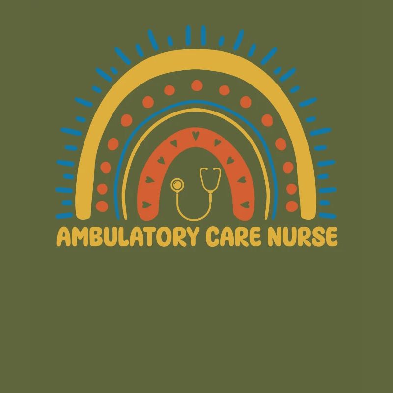 Infirmière ambulatoire Boho Rainbow