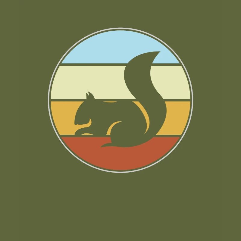 Eichhörnchen Retro
