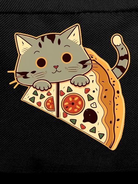 Pizza mit Katze