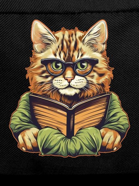 Chat avec livre