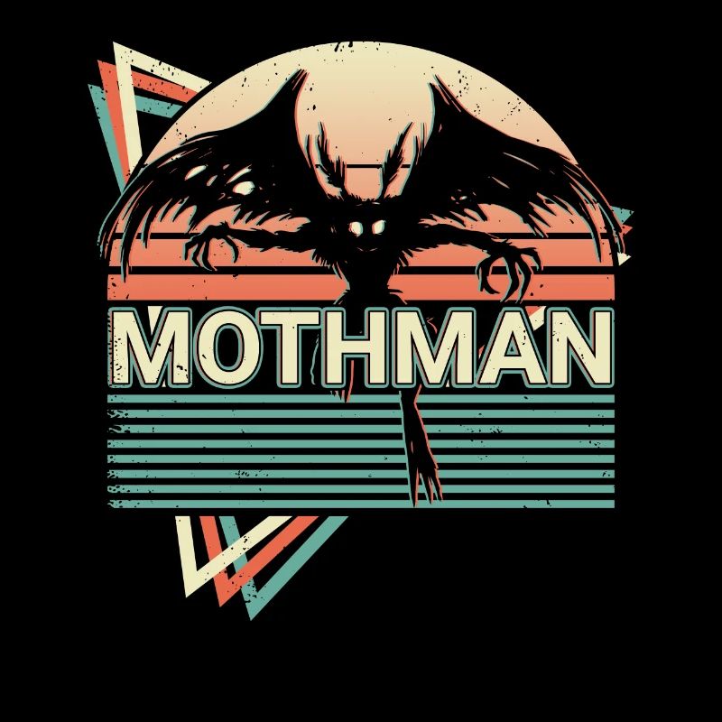 Mothman Crypto Cryptozoology Retro