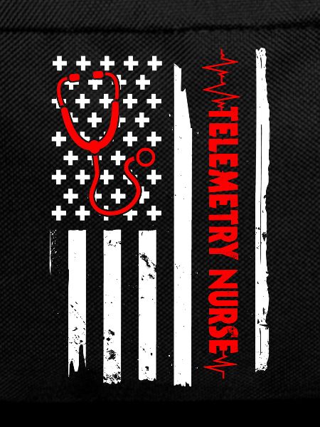 USA Flag Telemetry Nurse America