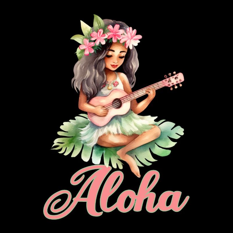 Urlaub Polynesier Strand Ukulele