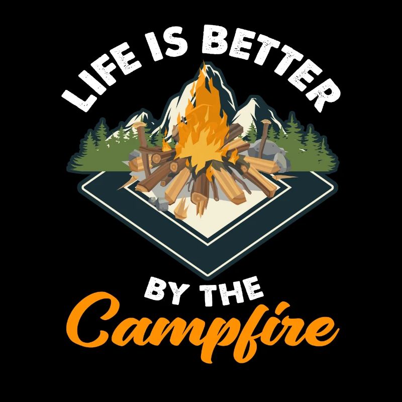 Leben Lagerfeuer Camping Camper