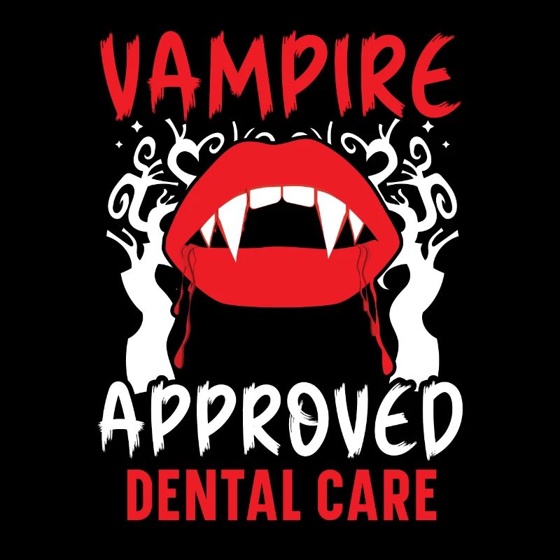 Vampir-geeignete Zahnpflege.