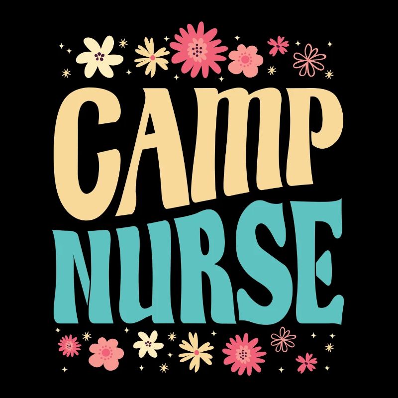 Camping Nurse Floral Design