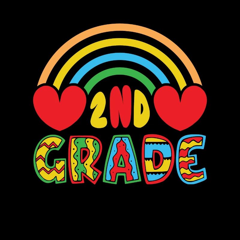 Second Grade Rainbow Girls Boys Teacher Team 2nd
