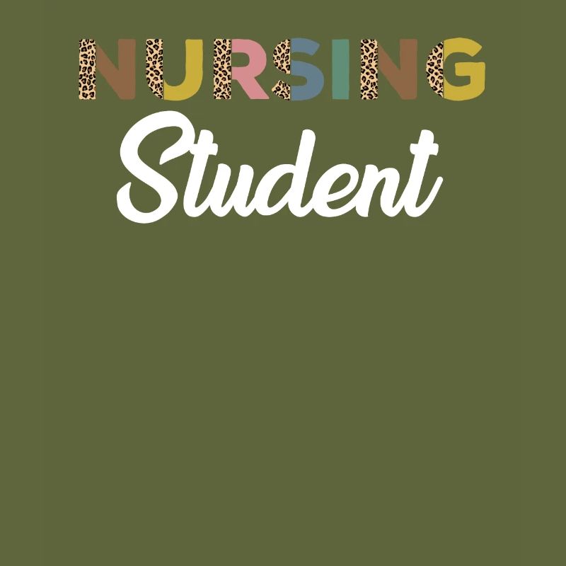 Nursing student with leopard print