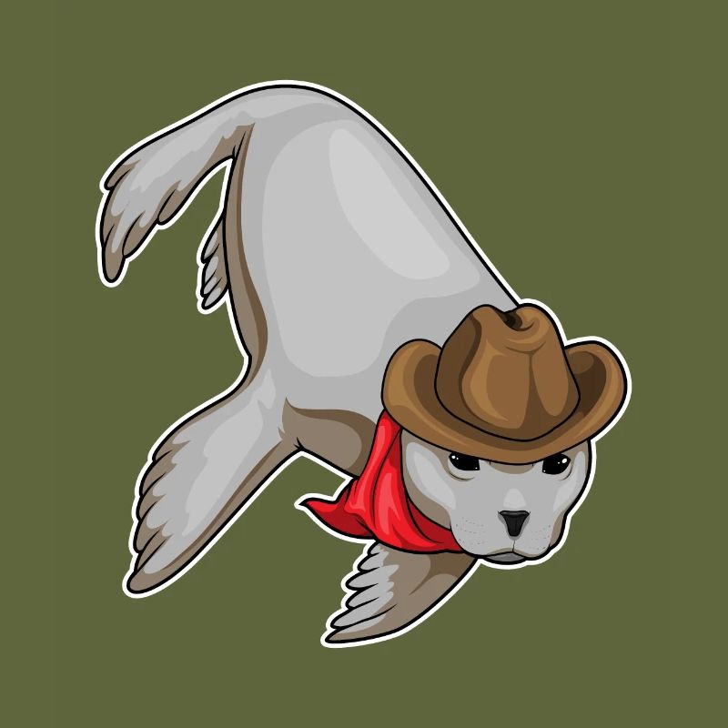 Chapeau de cowboy de phoque