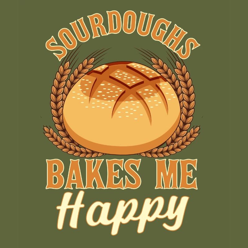 Funny bread baking baker
