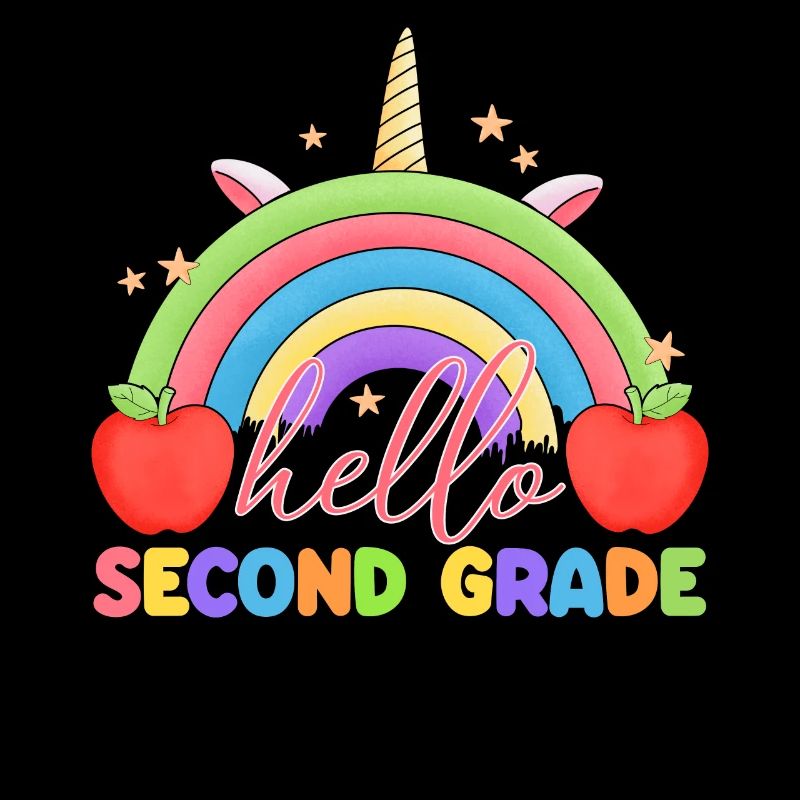 Second Grade Rainbow Girls Boys Teacher Team 2nd