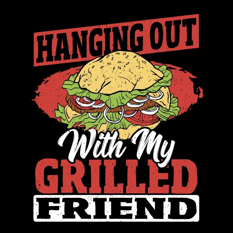 Traîner avec mon ami hamburger grillé