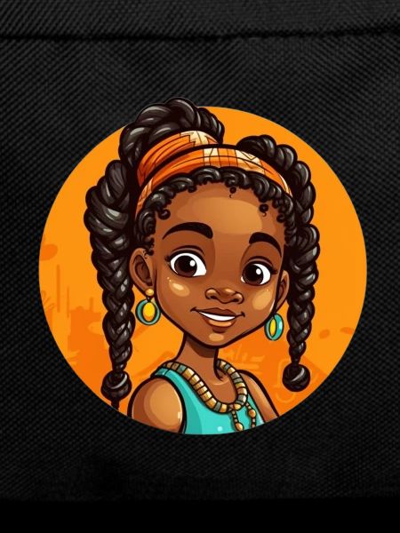 Illustration élégante d’afro-héroïne