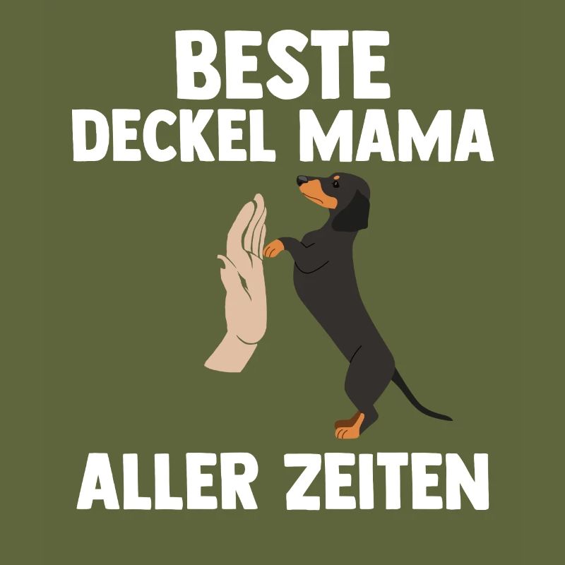 Hund Mutter Mama Dackel