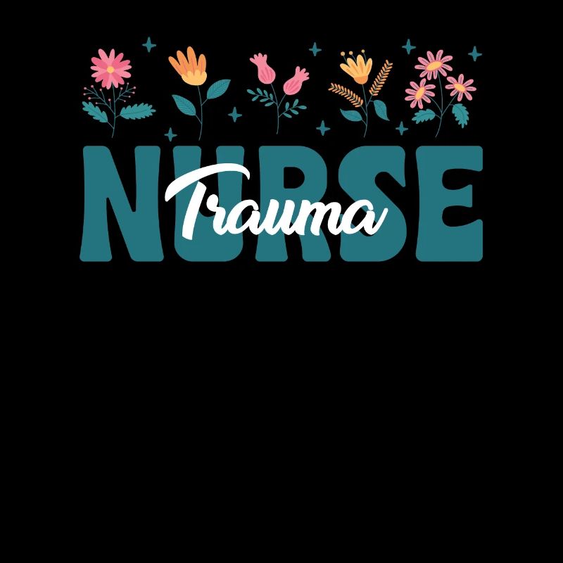 Trauma Krankenschwester Blumen Outfit
