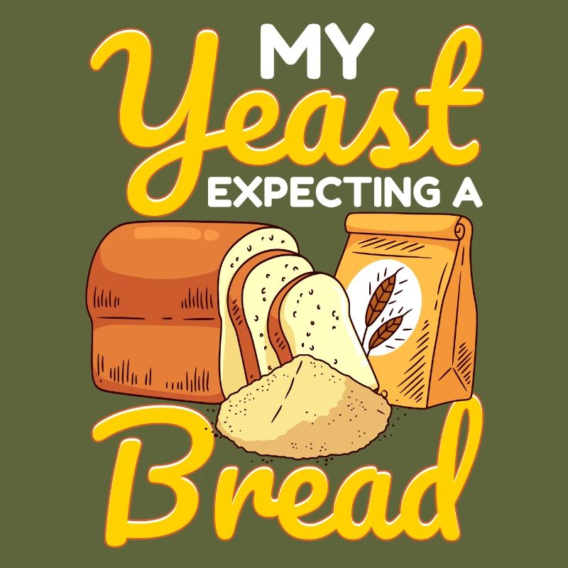 Funny bread baking baker
