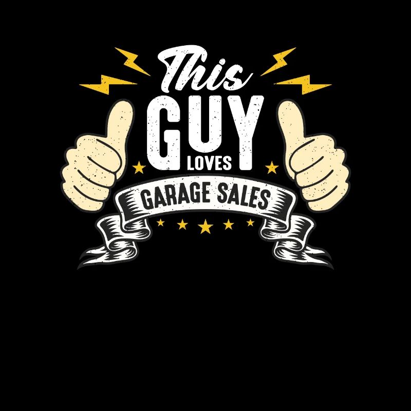 Ventes de garage Ce gars aime les ventes de garage Shopping