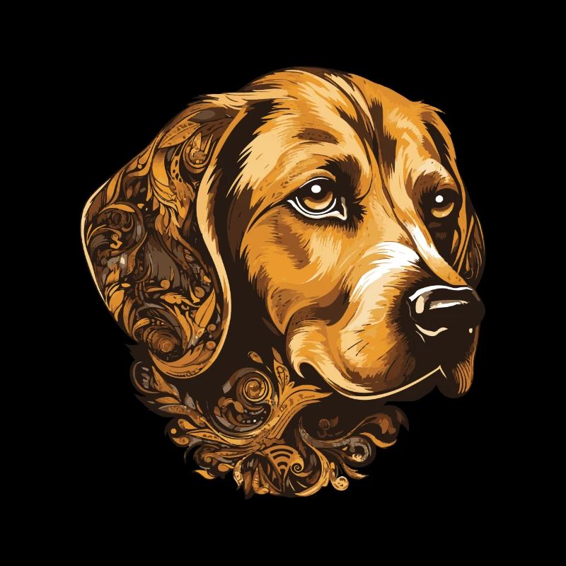 Beagle Dog Portrait
