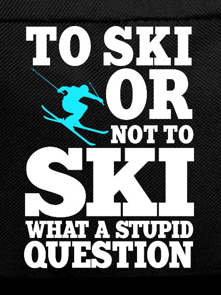 Funny Ski Saying Gift