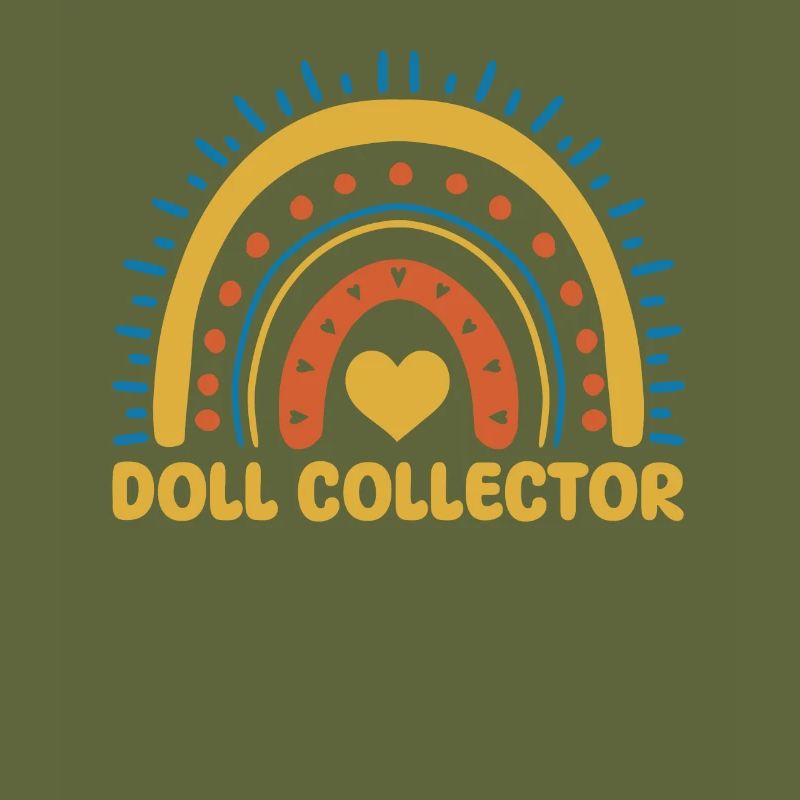 Cute Doll Collector Boho Rainbow