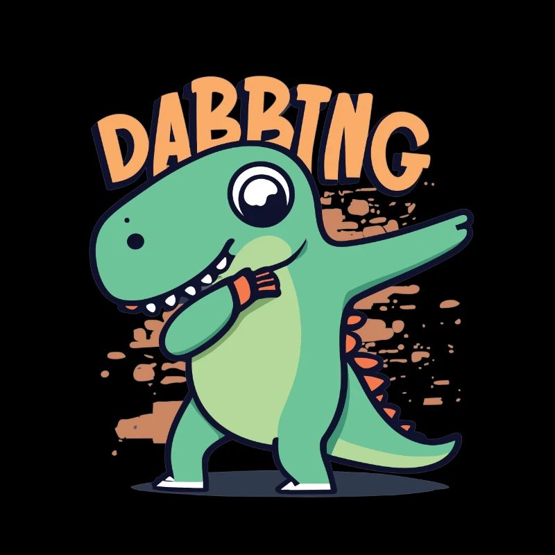 Dabbing Dinosaurier Trex