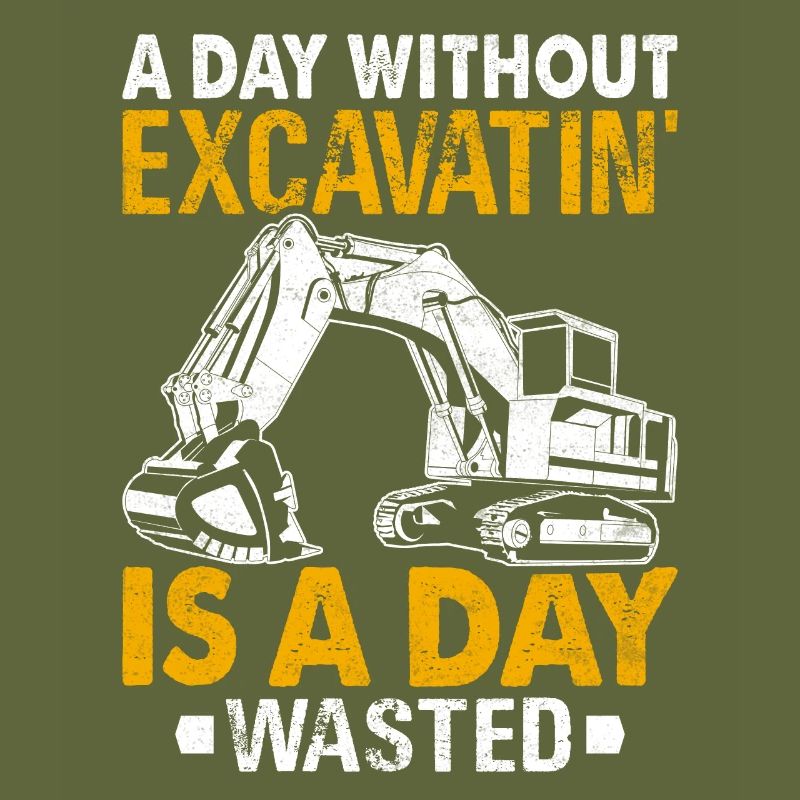 Funny excavator operator HEO
