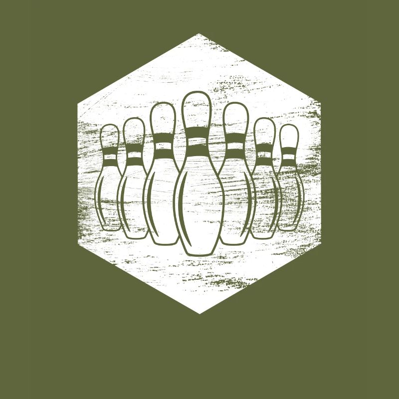 Bowling Pins Drawing