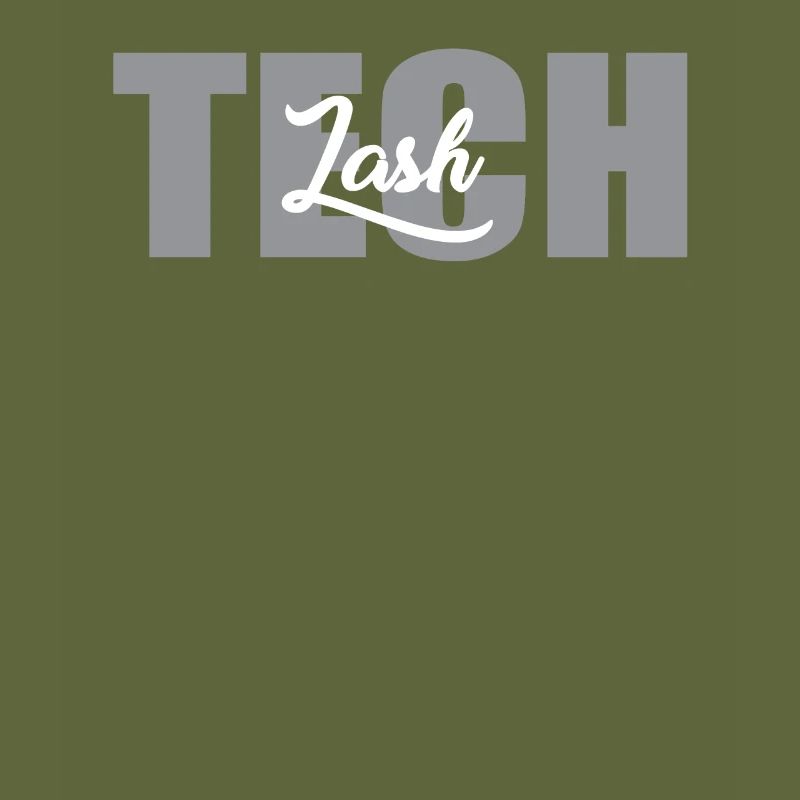 Eyelash technician lettering