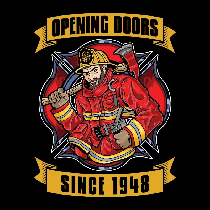 Chief Firefighter Opening Doors Since 1948 Fireman