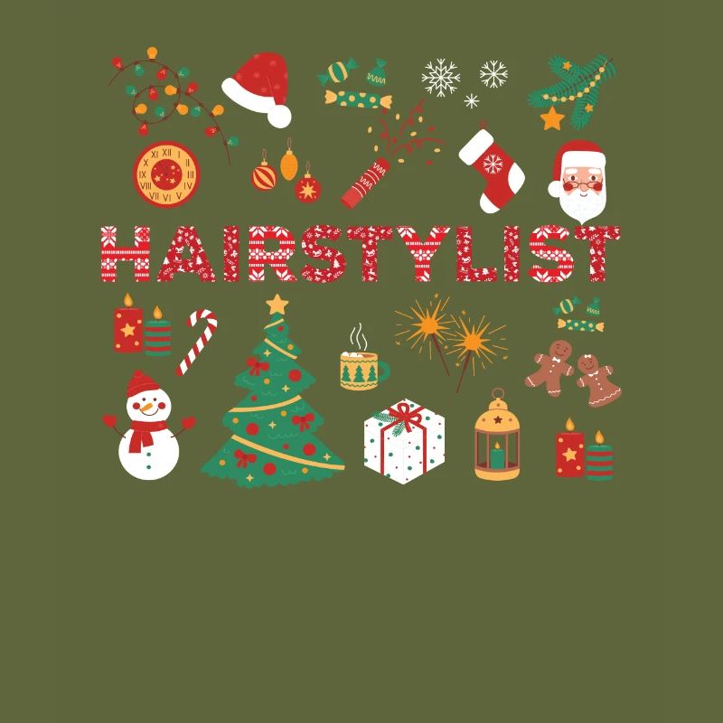Coiffeur Tenue de Noël Coiffeur