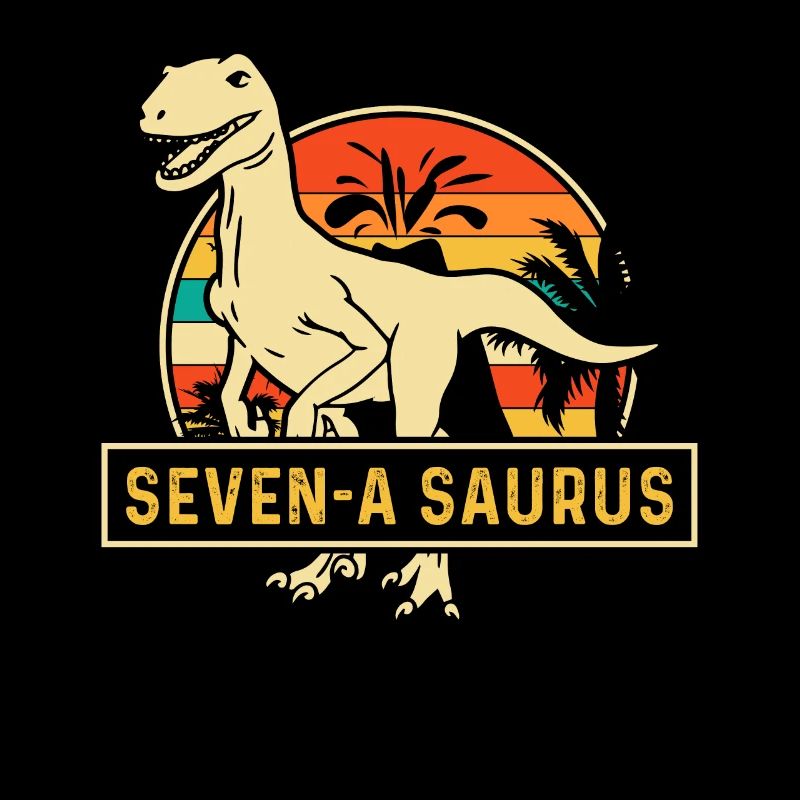 Seven-A Saurus Velociraptor 7e anniversaire