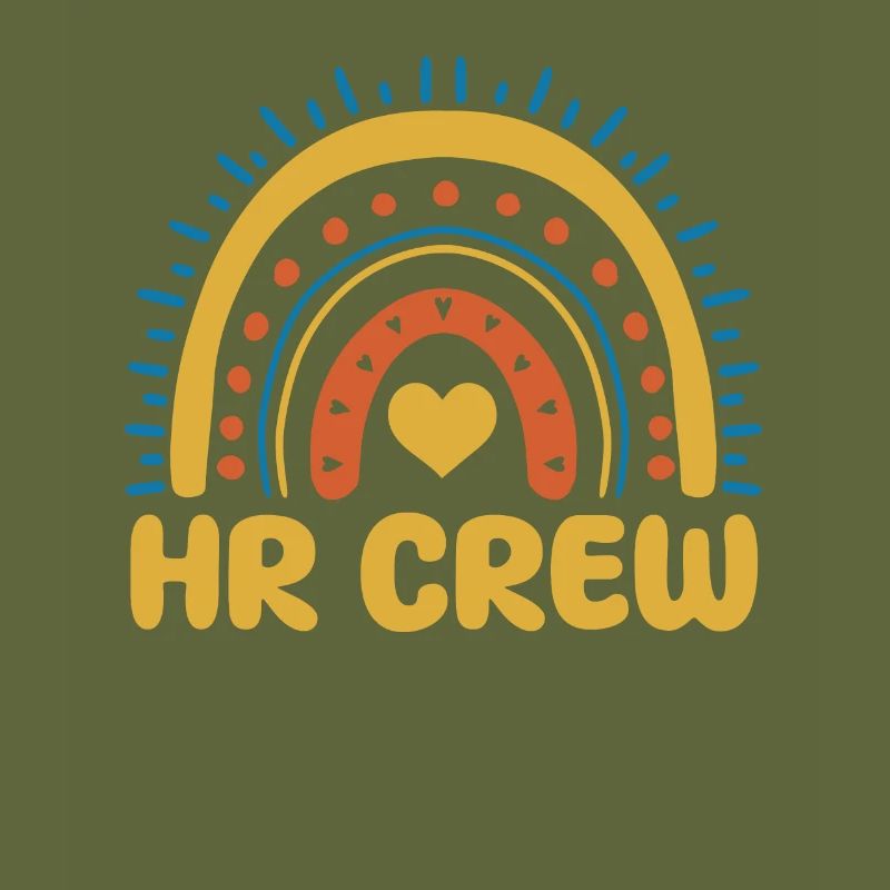 HR Crew Boho Rainbow Human Resources