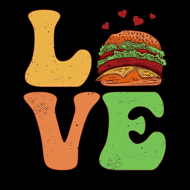 Burger Hamburger Cheeseburger LOVE