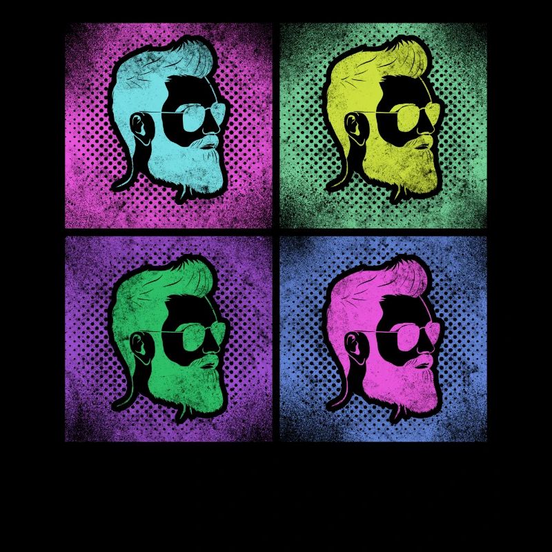Beard Lover Bearded Man Retro