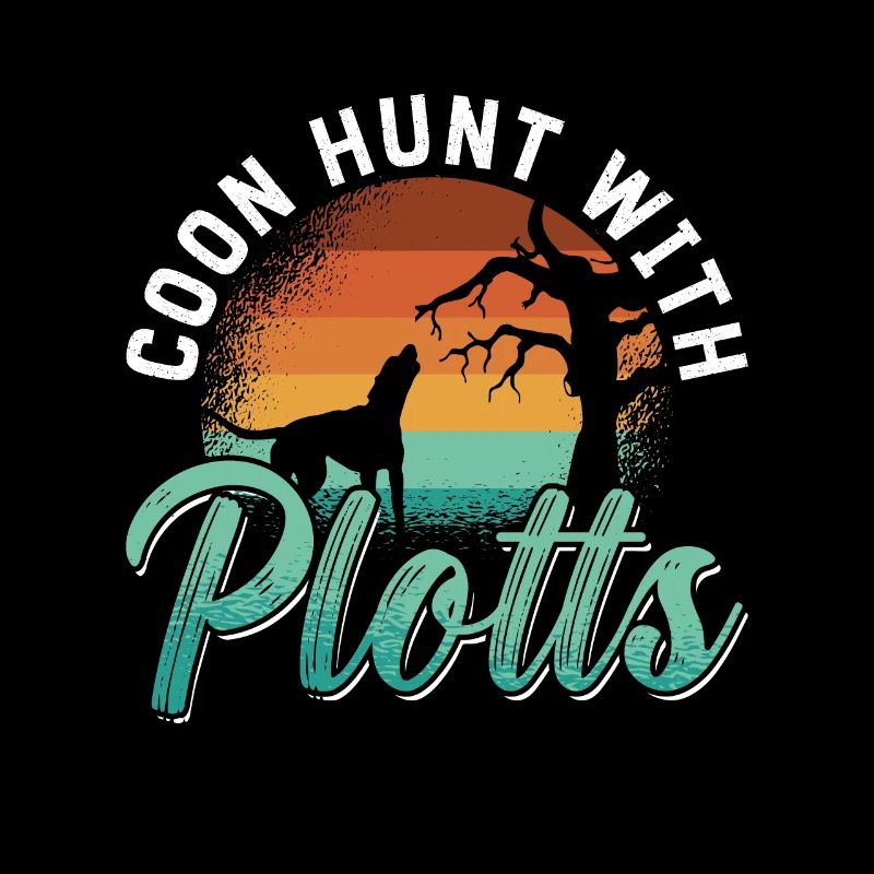 Coonhound Coon Hunt avec Plotts Treeing Walker