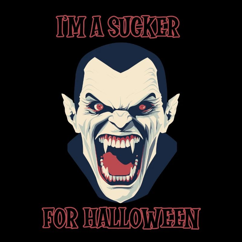 fanged vampire, sucker for Halloween