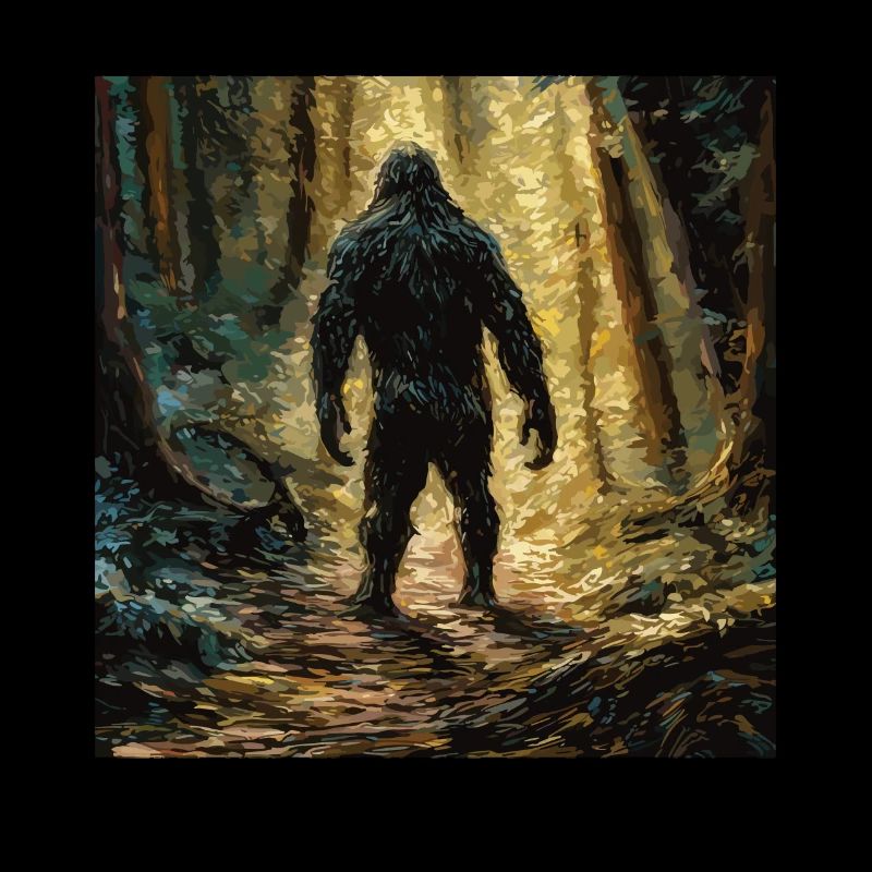 Gemälde Kunst Sasquatch Funny Graphic Acts