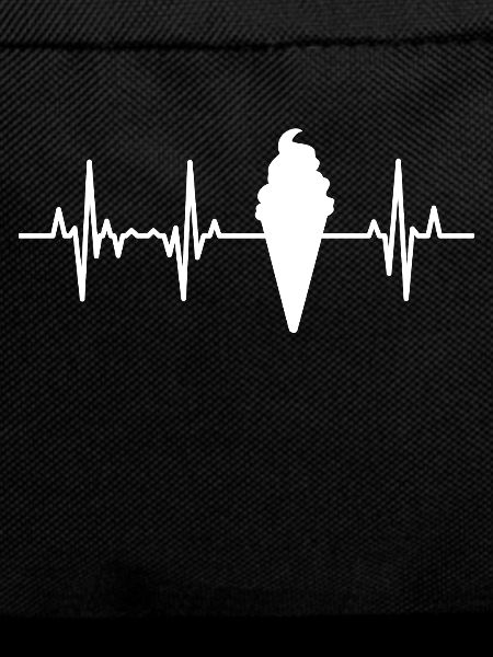 Ice cream cone heart line ECG